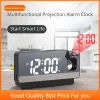 Horloges 2022 Nouvelle LED Digital Projection Alarm Table Alarm de l'alarme électronique avec projection Projecteur CHABLE CHORDIDE