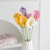 Decoratieve bloemen handgebreide calla lelie boeket gehaakt wollen eeuwig als kerstcadeaus