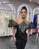 Платья по взлетно -посадочной полосе 2024 High Fashion Black Celebrity Designer Sparkly Evening Howns Luxury Vestidos de Gala Haute Coutures.