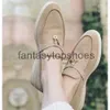 Loro Piano LP chaussures robes chaussures British Style British Casual Womens Mandis Velvet Low Top Summer Walk Mens Flats 35-46 EA09