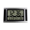 Relógios de parede relógio digital LCD grande número tempo tempo calendário de temperatura mesa mesa de design moderno de design