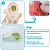 Rompers Baby Bath Toys Bathing Cute Swimming Turtle Whale Pool plage Classic Chain Clockwork Water Toy for Kids Water jouant Toys D240425