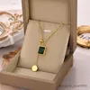 Pendant Necklaces Womens Fashion Income Vintage Tassel Emerald Block Pendant Choker Girl Anniversary Party Jewelry Lovers Birthday Wedding Gift