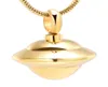 Cremation Jewelry Spaceship Shape Memorial Urn Necklace For Humanpet Ashes Holder Rostfritt stål Keepsaksmycken för Pendant1468101