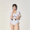 Enhancer Wisuwore Korea 2023 Nya små färsk baddräkt Kvinnor triangel konservativ liten bröst söt student varm källa baddräkt