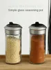 Oszczędzania żywności pojemniki do przechowywania szklane przyprawy butelka słoika słoika pieprzowy shaker shaker kuchenny szkło domowe pudełko przyprawy h240425