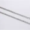 Platinum Plaked Simple Chain Collar de Plata Hombre Jewelry Original Silver 925 Mens Necklace