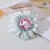 Fleurs décoratives 2pcs 10cm dahlia têtes de soie artificielle bricolage objets de jour de la Saint-Valentin pour cadeaux à domicile année 2024