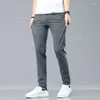 Męskie spodnie Summer Scheme For Men Business Solid Kolor Slim, proste swobodne ubrania robocze Mężczyzna 28-38