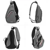 Backpack Mixi Men One ombro Mulheres Sling Bag Crossbody meninos USB Cicling Sports Travel School Versátil Student School