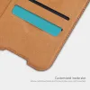 Capas Nillkin para Xiaomi Poco M4 Pro 5g Case Qin Flip Caso Caso de Touch Soft Touch Card Tampa para Xiaomi Redmi Nota 11t 11 5g