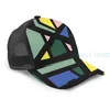 Ball Caps Abstract Mondrian 01 Basketball Cap Men Women Mode overal Black unisex volwassen hoed