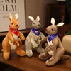 Plux mère fils kangaroo poupée kangaroo souris en peluche jouet girl cadeau en tissu de tissu de tissu en gros