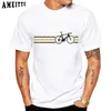 Men's T-Shirts Anatomy Of A Bike Letter Design T-Shirt New Summer Men Short Slve Bicycle Sport t shirt White Casual Boy Ts Mtb Tops T240425