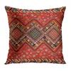 Pillow Case Red marokkanischer ethnischer Stil Kurzer Plüschkoffer Sofa Kissenabdeckung Home Dekoration kann für Sie angepasst werden. 40x40 50 x 50 x 60 T240422