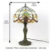 Lampes de table 8m Tiffany lampe moderne pour la chambre créative fleur de fleur de la figure LED LED DÉCoration de la maison