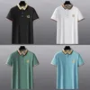 Summer highend cotton embroidered polos shirt mens business casual fashion short sleeved thin breathable polo tshirt