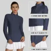 Camicie magliette a maniche lunghe abbigliamento sportivo abbigliamento femminile nuovo in moda coreana vestiti da donna da donna golf indossare donne palestra yoga top camicie sportive