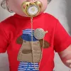 Tillbehör Pacifierpärlor och klipp Gold Pacifier Holder BPA Gratis silikon Spädbarn Nippel Gold Bling Newborn Dummy Soother Chupete