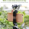 Accessories Universal Phone Holder Clamp Smartphone Clip Holder Mount Bracket, Aluminum Alloy Phone Tripod Adapter with Cold Shoe Mount