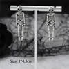 Vintage Halloween Skeleton Dange oorbellen voor vrouwen Gothic Punk Dark Metal Skull Drop Girl Festival Party Sieraden Geschenk 240422