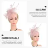 Bandanas Tea Party Hat Bride Fascinator Decoration Nylon Fascinators for Women Hair Accessories