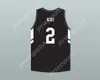 Niestandardowe nazwa Niewiele młodzież/dzieci Gigi 2 Mamba Ballers Black Basketball Jersey wersja 3 zszywana S-6xl