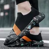 Fitnessschuhe Herren Socken Sneaker Mesh Männer nähen Sneaker Mode dicker Mann Mann Dad Slipper Schuhe farbenfroh