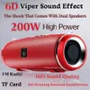 Portable Speakers Caixa De Som - Portable Wireless Speaker Bluetooth 200W High Power Outdoor Audio 3D Stereo Surround TWS FM Voice RHDE Promotion d240425