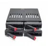 Boîtes Oimaster HE2006 4 emplacements SATA Rack interne Rack de 2,5 pouces Drive Drive Rack mobile interne avec indicateur LED Ventilateur intégré