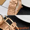 AP AMPONELY PULHO VISTO RELAÇÃO DE OAK ROYAL 15407Or Rose Gold Hollow Double Double Pendulum Watch Moda Moda Causal Empresa Esportiva Assista Mecânica