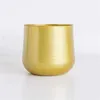 Vases Large Metal Plant Pots Creative Gold Drainage Holes Fake Flower Vases Garden Tabletop Decorative Plant Pots