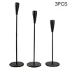 Candle Holders 3pcs Dinner Simple Romantic Home Coffee Long Taper Modern Holder Tall Cup