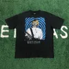 Erkek Tişörtler Drift Sokak Giyim Kurt Donald Cobain Rock Vintage Moda Yaz Büyük Boy Grafik Gevşek Tişört Tişört Tee Tee Erkekler Hommeq240425