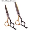 Scissori per capelli per capelli professionisti taglio di forbici a forbici 55QUOT 6QUOT Giappone 440c Aqiabi Shop shears taglio di capelli di bellezza set 6191836 Q240425