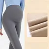 MATERNITY Bottoms Automne Hiver Maternity Yoga Leggings Maternity Non-Marking Belly Pantals High Elastic Forms Soulevez une usure extérieure sans couture Thinll2404