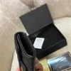 Paris Luxury Handbag Business Wallet Carte Womens Style Singer avec Mens Coin Purse Brand-Name Holder Mini Box Passport Taille de gros 11 cm Clips d'argent en cuir