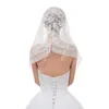 Casamento vintage de véus de noiva para noiva para o ombro de lactos de tule curto tule curto