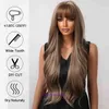 Wigs women human hair Hot selling wigs for with multiple bangs multi-color full set synthetic fiber