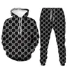 Herren Tracksuits Hosen Set Designer Hoodies Streetwear Sweatshirts Hochwertiger Sportanzug 3D -Grafik Kapuze -Schreiben Dekoration Dicke Hoodies Men Hosen Hosen