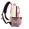 Backpack Female Valentine Day Pink Hearts Women College Schulbeutel Travel Umhängetaschen für Teenager -Mädchen