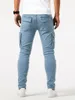 Les jeans slim pour hommes étirent un jean skinny pour les hommes, la mode de la jambe droite confort flex pantalon décontracté 2404253