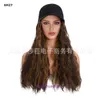 Designer högkvalitativ peruker hår för kvinnor ny hatt peruk allt-i-ett kvinnor majs perm-medelstil lockigt fluffig baseball mössa full set