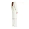 Дизайнерские пальто кашемировые покрытия роскошные пальто Maxmaras Womens White Wool Cashmere Широкая отворотная талия с ванными хакетами в стиле халаты