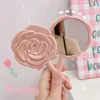 Mirrors Retro Rose Flower Shape 3D Stereo Cosmetic Makeup Compact Mirror 4 Colors Choose Hand Mirror Compact Mirror