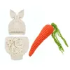 3pcs Set Newborn Pography Props Baby Girl Boy Crochet Knit Carrot Costume Clothes for Baby Po Shooting Props Suit318r