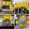 Decorazione per feste Ringraziamento Palloon Arch Set Giallo Gold Birthday Supply Family Gathering