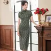 Vêtements ethniques plus taille sexy cheongsams vintage encre Qipao Femmes à manches chinoises
