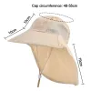 Accessoires Enfants Chapeaux de seau d'été Uv Protection extérieure Place Sun Sun Hat Boy Girl Cap volet Ajustement Cap