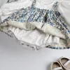 One-Pieces Milancel Baby BodySuit Floral Girls Vêtements à manches longues Infant One Piece avec chapeau